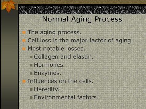 normal aging powerpoint    id