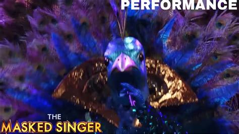 Peacock Performs “the Greatest Show” By Hugh Jackman S1 Ep 1 The Masked Singer Youtube