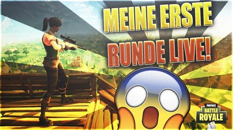 Meine Erste Live Runde⚠️ Hole Ich Den Sieg😱⁉️ Fortnite Battle Royal