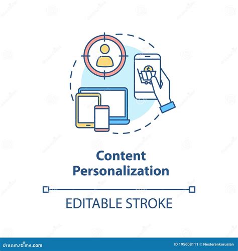 Content Personalization Word Concepts Banner Vector Illustration