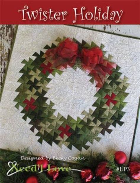 Pattern Twister Christmas Holiday Wreath Pinwheel Wreath Quilt Etsy