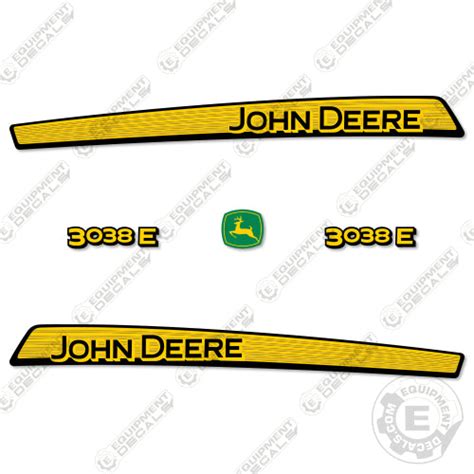 John Deere 3038e Tractor Decal Kit Older Equipment Decals