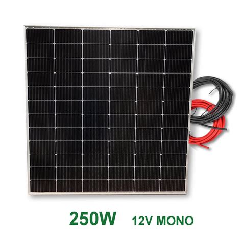 Panel solar 250W monocristalino 12V tecnología PERC