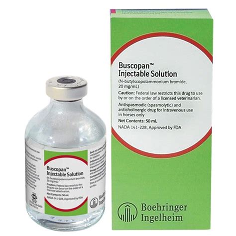 Buscopan Injectable Solution 20mgml 50 Ml On Sale Entirelypets Rx