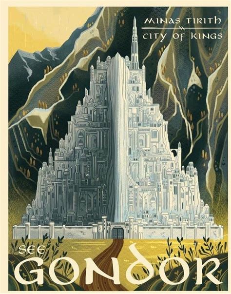 Minas Tirith Legolas Gandalf Architecture Temple Fili Y Kili Arte