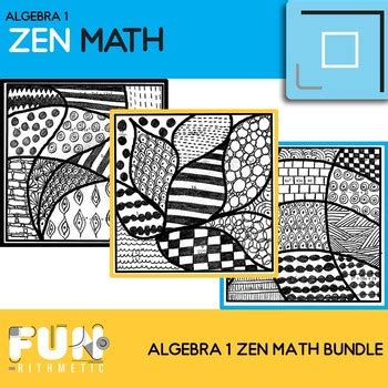 Zen Math Algebra Bundle By Funrithmetic Tpt