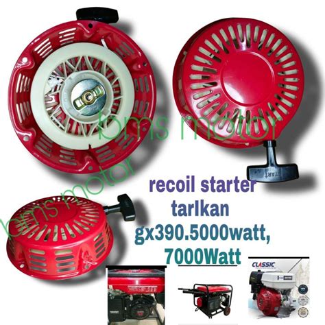 Recoil Starter Tarikan EngkOl Mesin GenseT Gx390 5000watt 7000Watt Cod