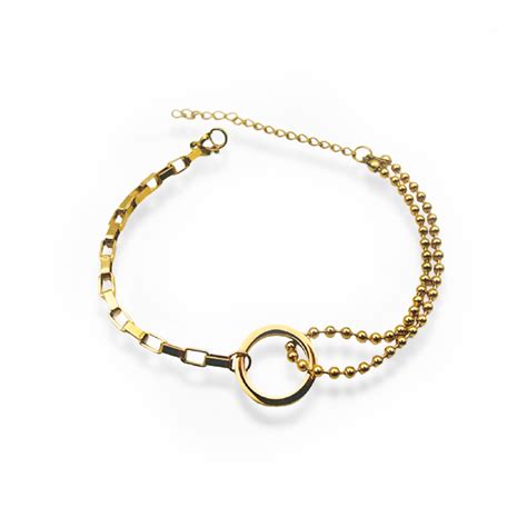 Circle Of Life Bracelet Gold Stainless Steel Zeneru