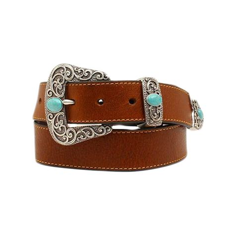 Ariat - Ariat Women's 1/2'' Stone Buckle Belt Brown M - Walmart.com ...