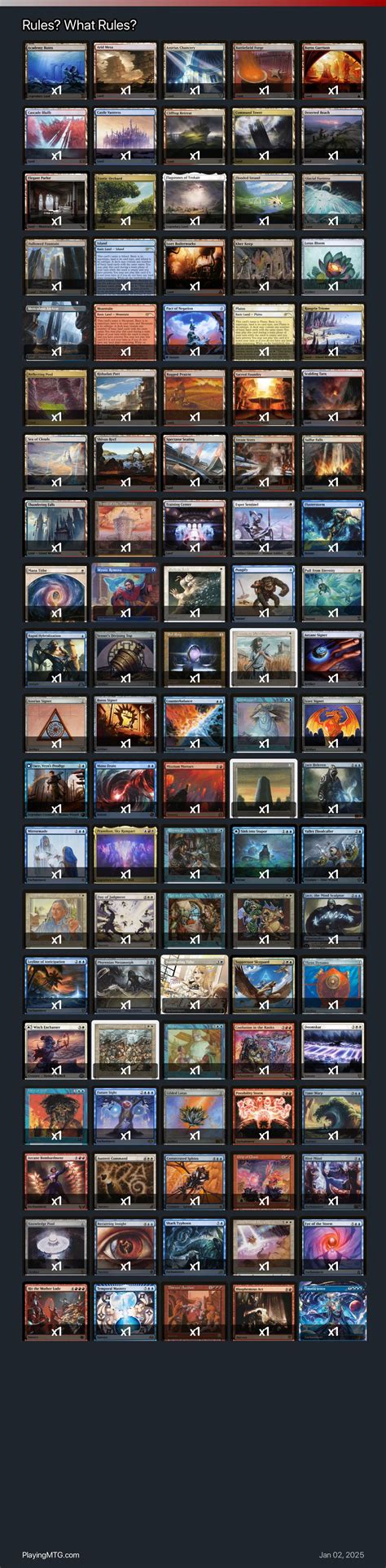 Rules? What Rules? Magic: the Gathering Deck - Magic: The Gathering