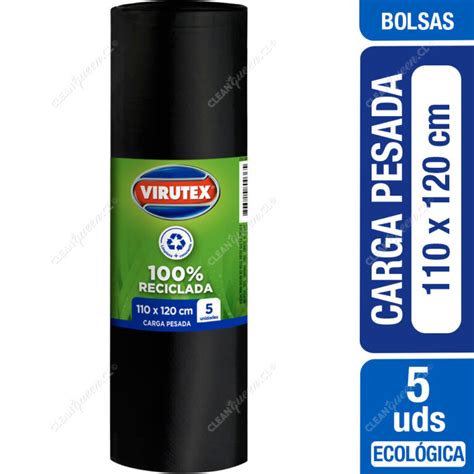 Bolsas De Basura Ecol Gicas Carga Pesada Virutex X Cm Unid