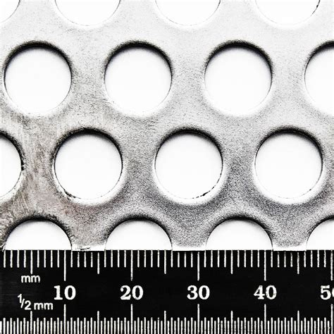 10mm Round Hole Mild Steel Perforated Metal Sheet 15mm Pitch 1mm