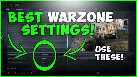 The Best Settings On Warzone Best Call Of Duty Warzone Settings YouTube