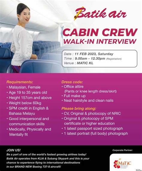 Batik Air Malaysia Cabin Crew Walk In Interview [kuala Lumpur] 11