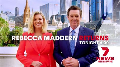 Seven News Melbourne Rebecca Maddern Returns Promo Second