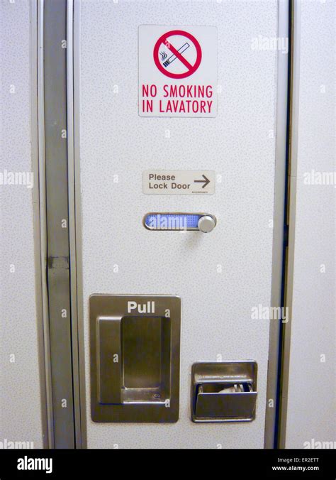 Airplane Toilet Door Hi Res Stock Photography And Images Alamy