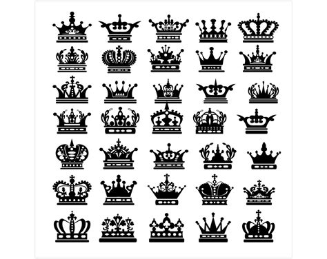 Crown Svg Bundle Crown Png Crown Silhouette Svg Crown Svg Cricut