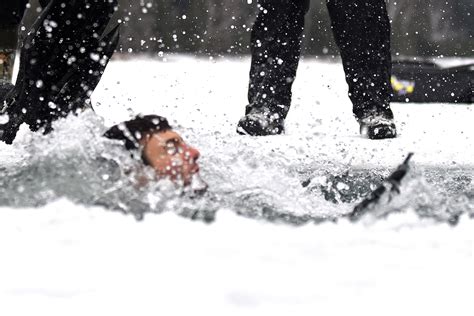 Massachusetts Guard First Responders Train In Ice Bath National