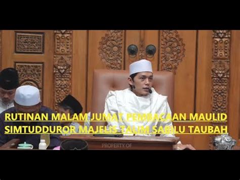 LIVE RUTINAN MALAM JUM AT MARKAS MAJELIS SABILU TAUBAH BLITAR YouTube