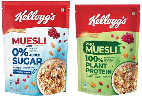 kelloggs muesli  added sugar breakfast cereal  pack pro