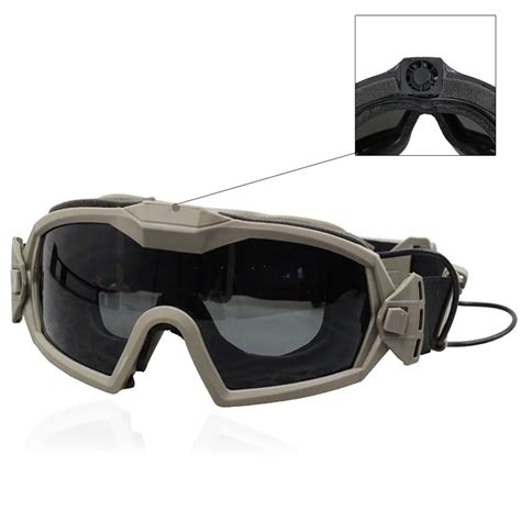 Aliexpress.com : Buy 2 Lens Cycling Goggles with Fan 100% UV Protection Tactical Skiing Ride ...