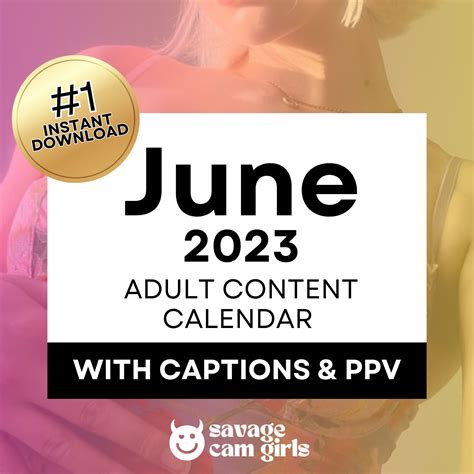 Onlyfans Content Calendar With Captions PPV Ideas For Etsy UK