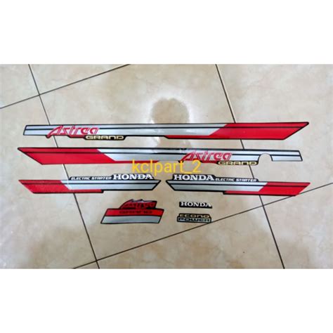 Jual STIKER STRIPING LIS BODY HONDA ASTREA GRAND BULUS TAHUN 91 92