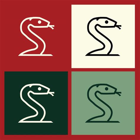 Elegant Wooden Snake Outline Logo for Chinese New Year Celebrations, Merging Tradition and ...