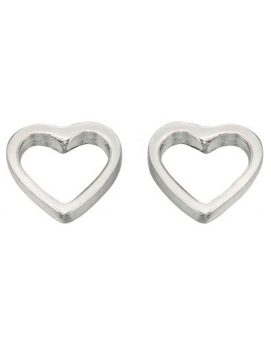 Mon Bijou D355 Boucle D Oreille Coeur En Argent 925 1000 Pour