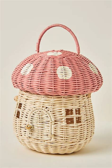 Olli Ella Kids Mushroom Basket Anthropologie