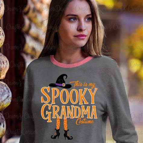 Halloween Shirt Spooky Grandma Svg Grandma Shirt Svg Spooky Etsy