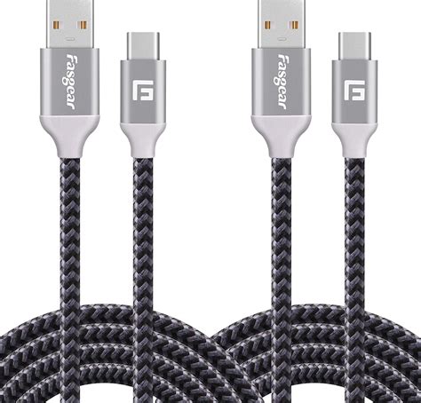 Amazon Fasgear USB Type C Cables 2 Pack 6ft USB A To USB C Cables