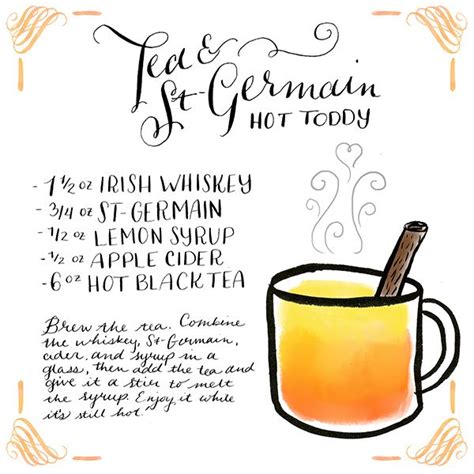 Printable Hot Toddy Recipe Card