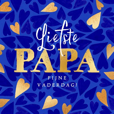 Trendy Vaderdagkaart Liefste Papa Goudlook Kaartje Go