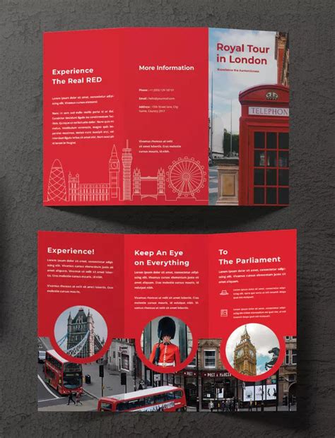 London Trifold Brochure Template Trifold Brochure Design Brochure