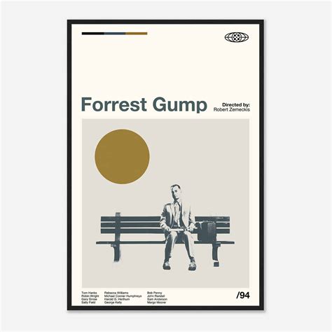 Forrest Gump Movie Poster, Forrest Gump Print, Modern Movie Poster