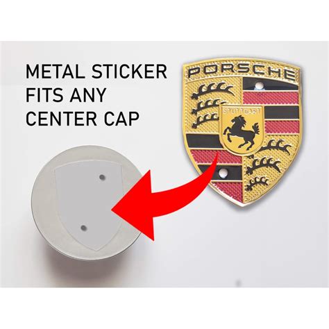 Sale Porsche Crest Center Caps Wheel Logo Crest Sticker