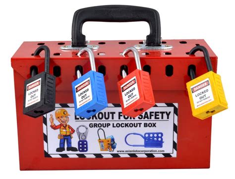 Krm Loto Osha Lockout Tagout Group Loto Box Kit 7006 57 Off