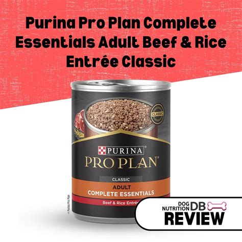 Purina Pro Plan Complete Essentials Adult Beef And Rice Entrée Classic