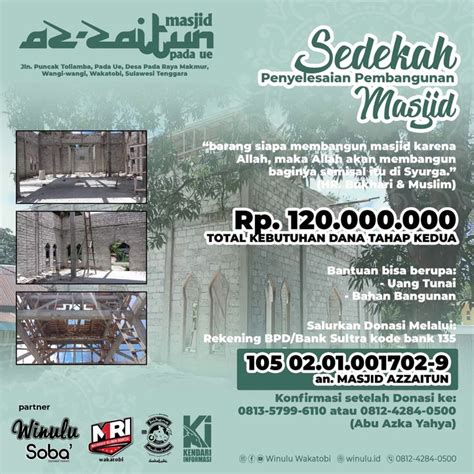 Sedekah Masjid | Bahan bangunan, Allah