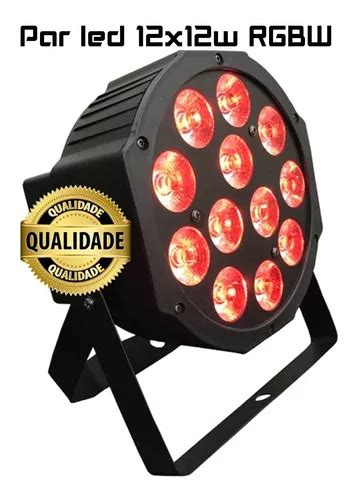 Par Led Canhão Refletor Slim 12x12w Rgbw Quadriled 4in1 Cree Frete grátis