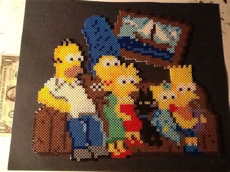 The Simpsons Perler Bead Art Perler Beads Designs Pearl Beads Pattern