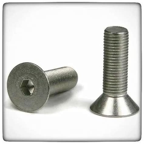 Mild Steel Full Thread Socket Countersunk Head Cap Screw Size M3 To