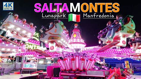 SALTAMONTES Giostre Manfredonia 2023 Lunapark 4K YouTube