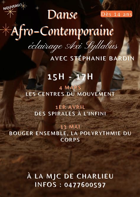 Danse Afro Contemporaine MJC De Charlieu