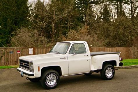 1979 Chevy K10 Scottsdale 4x4 Short Stepside Bed Sport Package 96000