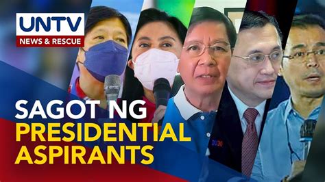 Presidential Aspirants Sinagot Ang Ilang Isyu Ng Bayan Kasabay Ng Pag