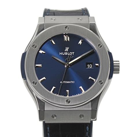 Hublot Classic Fusion Mm Blue Dial Stainless Steel Nx Lr