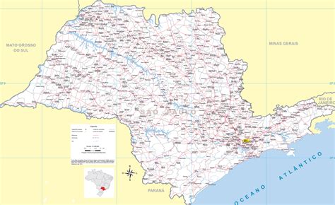 Mapa Pol Tico Do Estado De S O Paulo