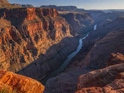 Sunset Toroweap Tuweep Grand Canyon National Park Red Sandstone